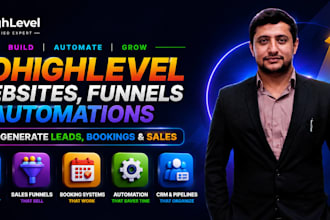 design a gohighlevel website, landing page and sales funnel