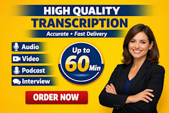 transcribe audio, video, youtube, interviews, podcast or zoom recordings