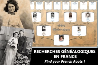 build your family tree and genealogy based in france