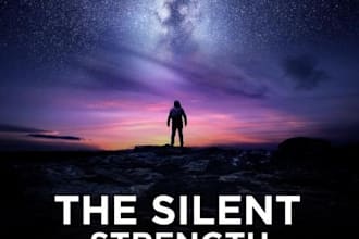 editable book cover template the silent strength self help and motivational