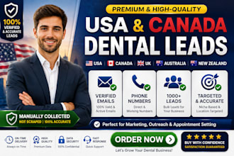 provide targeted USA dental clinic leads with verified email and phone