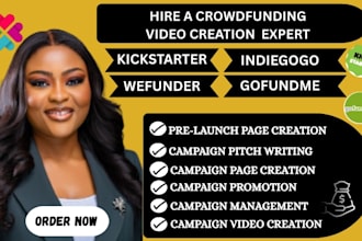 create crowdfunding campaign  video for gofundme kickstarter indiegogo