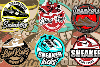 create a customized shoes logo, sneaker , for your store