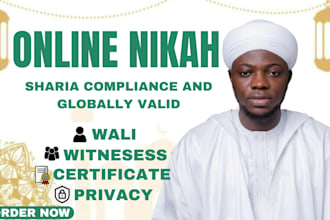do online nikah as your imam