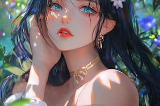 draw a anime character