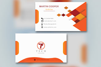 design a clean modern and professional business card