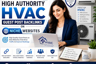 build high authority hvac guest post backlinks on niche website