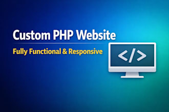 build a professional custom PHP website