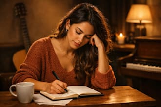 write original spanish song lyrics as a female songwriter