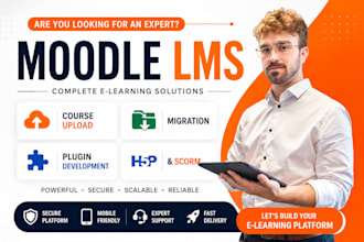 install, setup and customize moodle lms website for your online courses