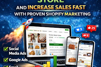 market your shopify store and increase sales fast with proven shopify marketing