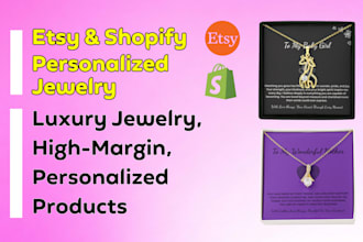 setup etsy or shopify print on demand jewelry store using shineon
