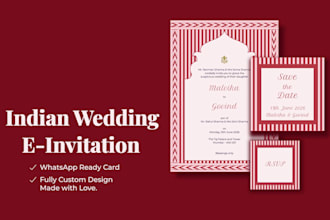 create elegant indian wedding ecards