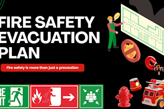 design fire emergency exit routes and evacuation plan for your sites