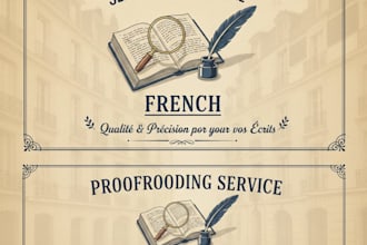 proofread edit and correct your french texts