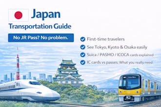 provide a stress free japan transportation guide PDF