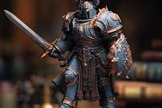professionally draw your warhammer, dnd, tabletop, models