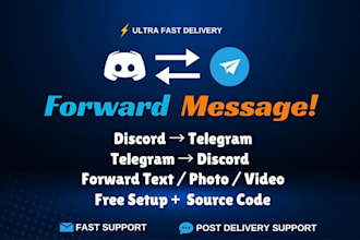 build custom discord to telegram forwarder bot