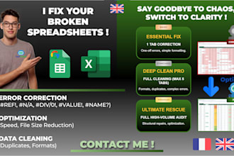 fix your broken spreadsheets