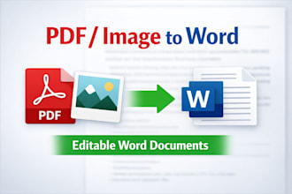 convert PDF or image files into editable word documents