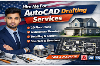do architectural autocad floor plan and permit drawings