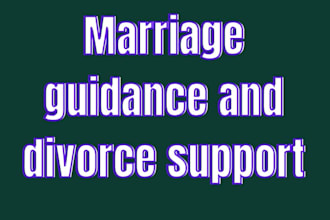 give confidential islamic marriage and divorce guidance