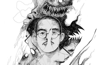 custom surreal art style illustration for any concept