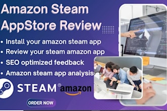 test and review your app on PC,steam,,play store,ios store