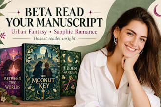 beta read urban fantasy, sapphic romance manuscript with reader insight