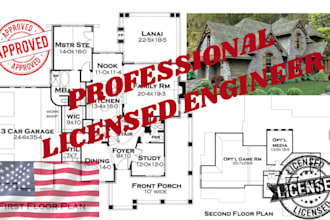 licensed architect civil and structural pe stamp for canifornia connecticut