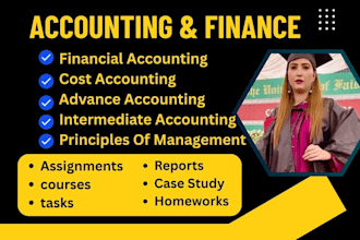 do advance and intermediate financial accounting, cost accounting, finance class