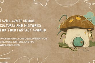 write unique cultures and histories for your fantasy world