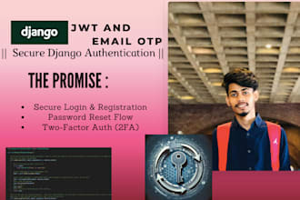 implement secure jwt, 2fa and social authentication in a django, react app