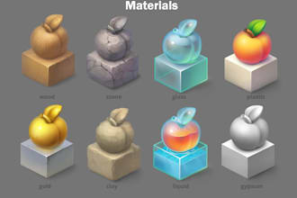 create stylized game props for mobile games