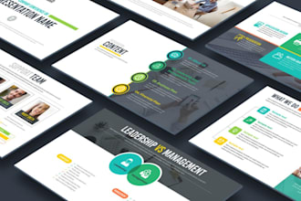 build professional business slides for business presentation redesign pitch deck