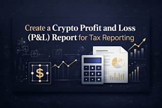 create a crypto profit and loss pl report for tax reporting