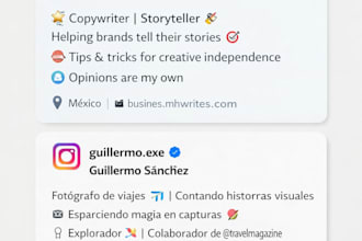 custom social media bios that attract followers