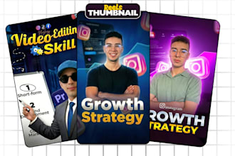 design viral instagram reels cover thumbnails