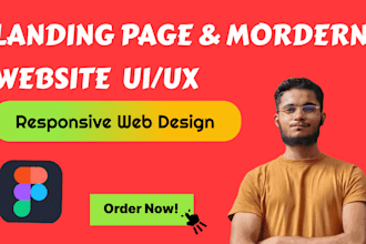 design custom landing pages and mordern website UI UX