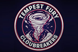 make graceful and fantastic tornado logo design