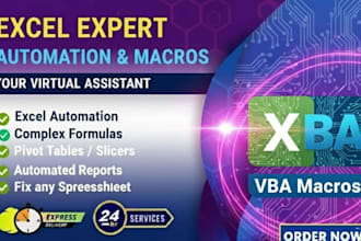 do expert microsoft excel vba macros with dashboard and google sheets automation