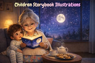 create children storybook illustration and storybooks