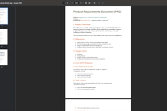 create a professional prd, scope and estimation for your app, software