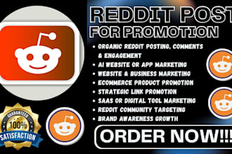 do reddit seo post to mention brand ai app business website, manager community