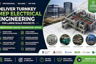deliver turnkey mep electrical engineering for large scale projects