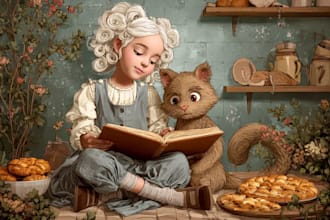 draw african american children book illustration
