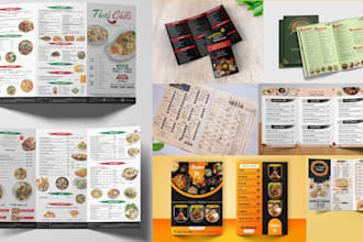 do food menu design, restaurant menu design, food flyer and digital menu