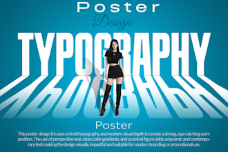 create a minimalist modern poster with sleek typography