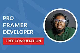 design a professional framer website or framer landing page
