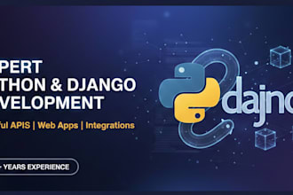 develop professional python django websites and rest apis